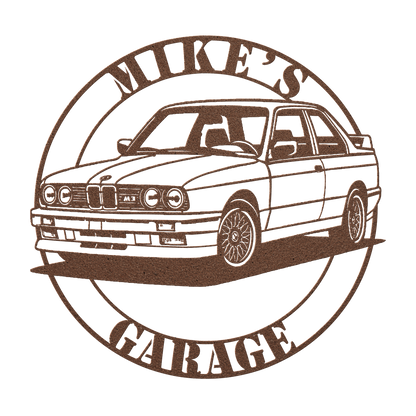 Personalized car enthusiast sign