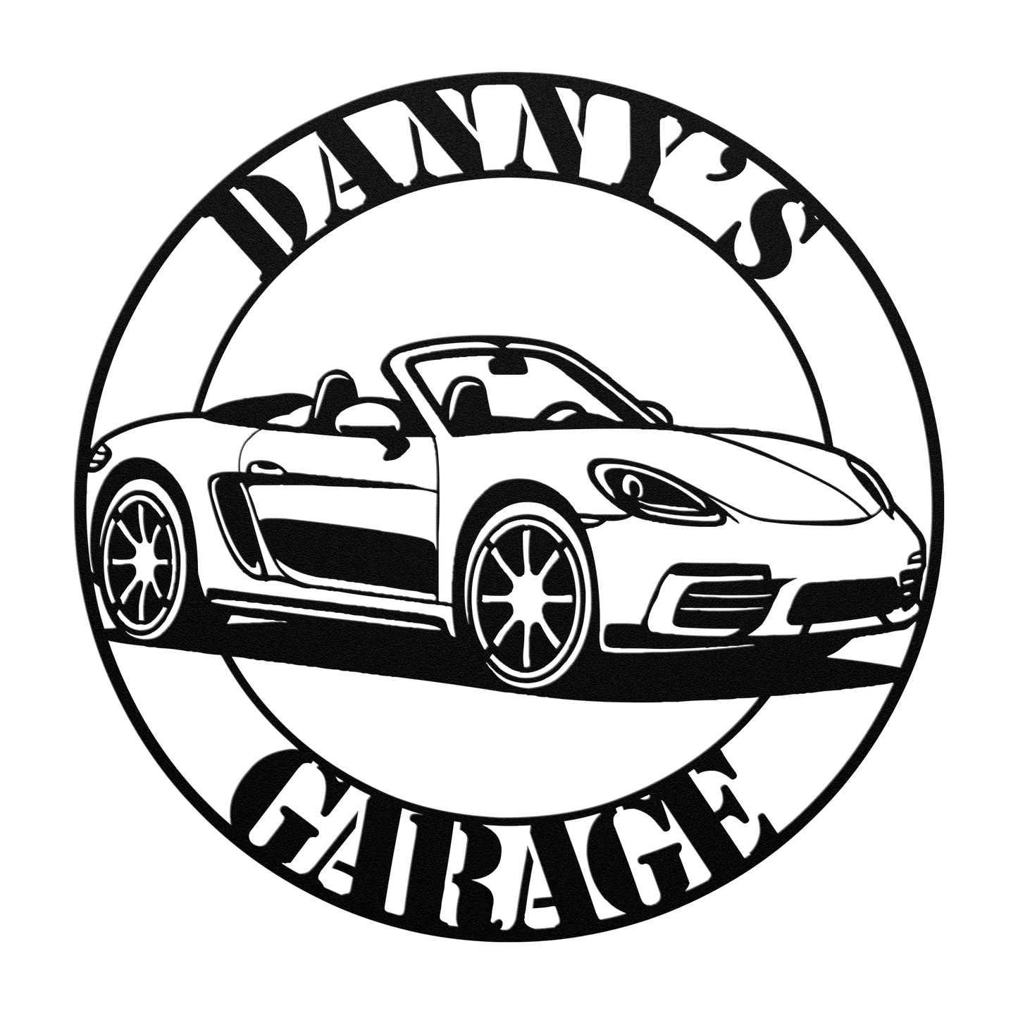 Custom roadster wall art