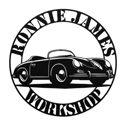 Classic car lover gift - German sports car sign