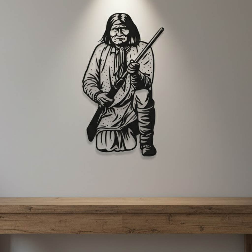 Geronimo Chiricahua Apache metal art