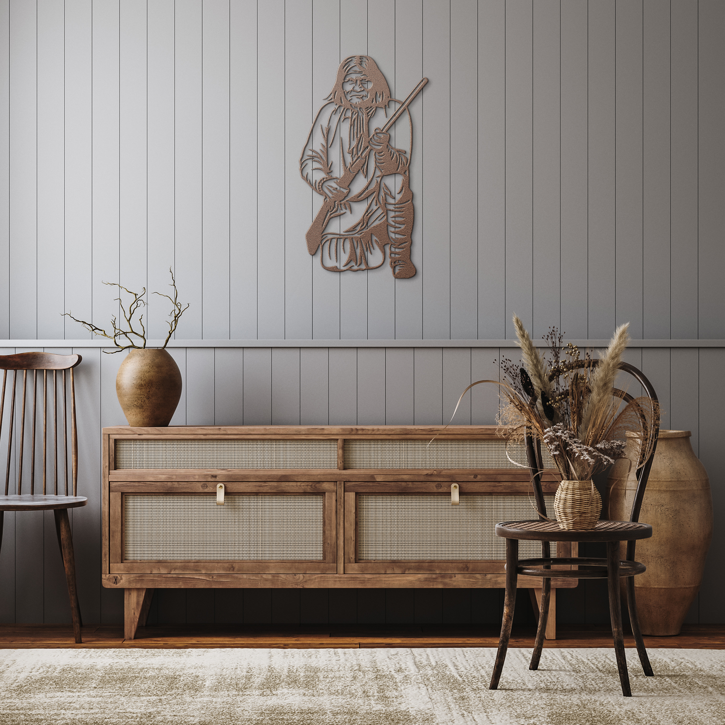 Geronimo_Metal_Sign__Chiricahua_Apach_Copper_Rustic_Hallway_Mockup.png