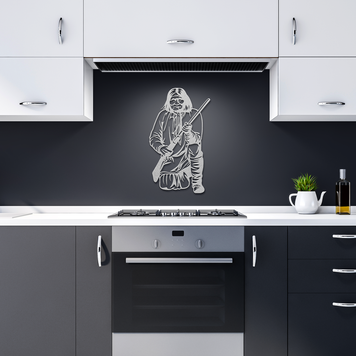 Geronimo_Metal_Sign__Chiricahua_Apach_Silver_Dark_Kitchen_Mockup.png