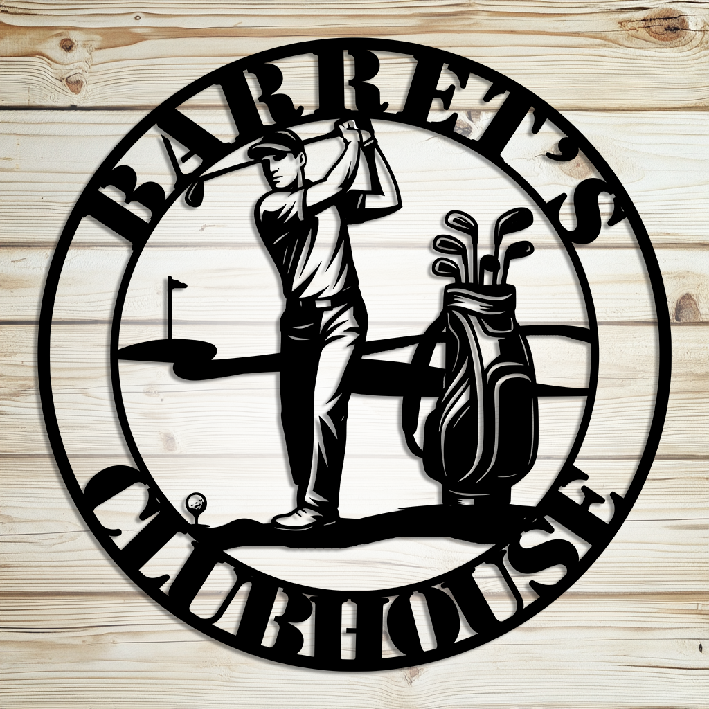 golf club sign
