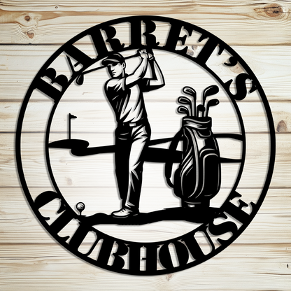 golf club sign