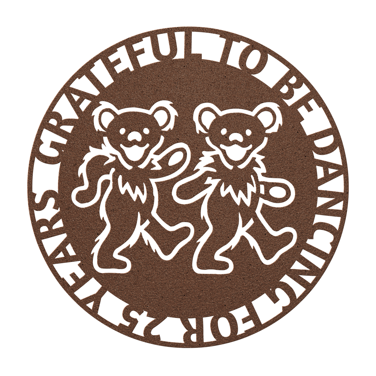 Dancing Bears steel wall sign