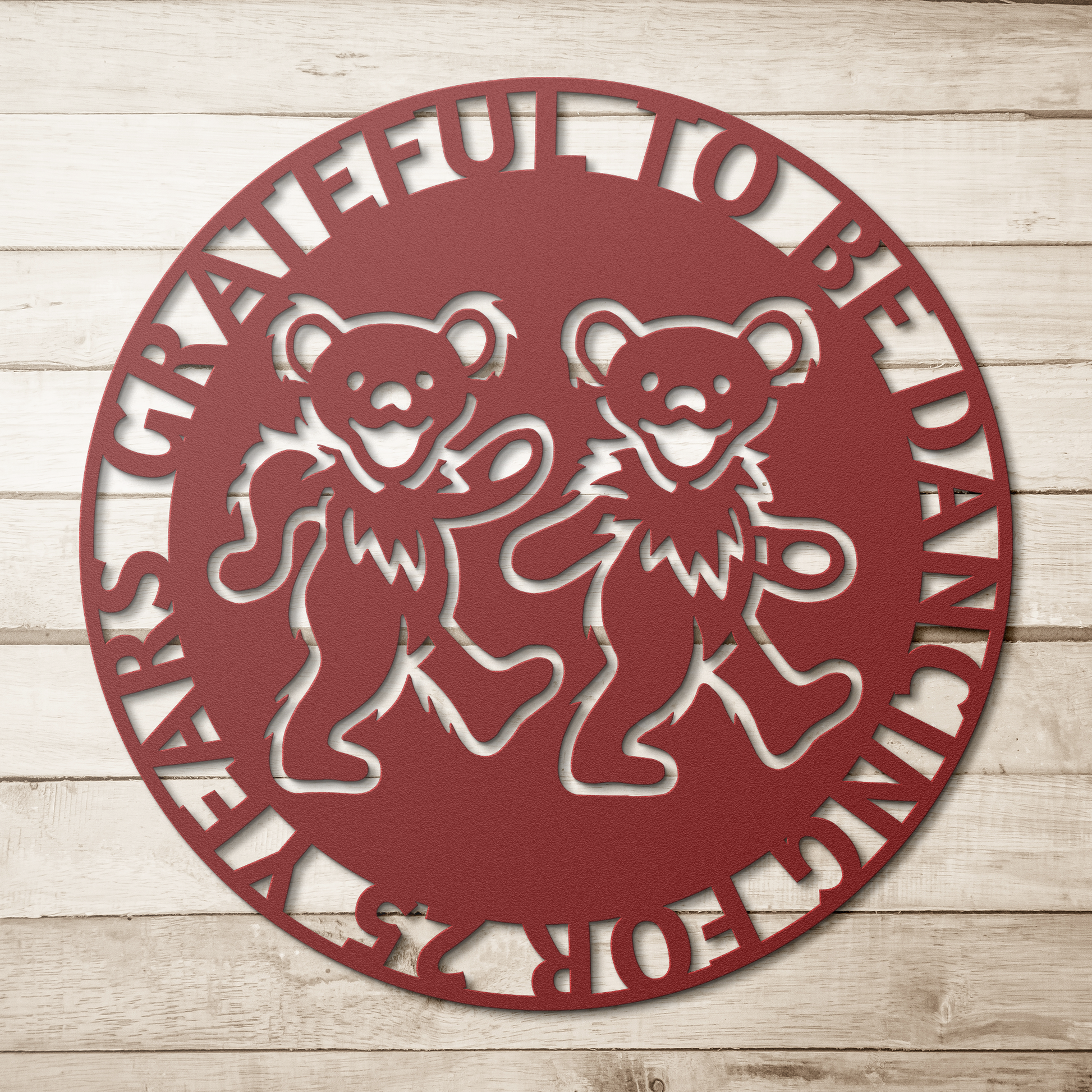 Grateful Dead Dancing Bears metal wall art