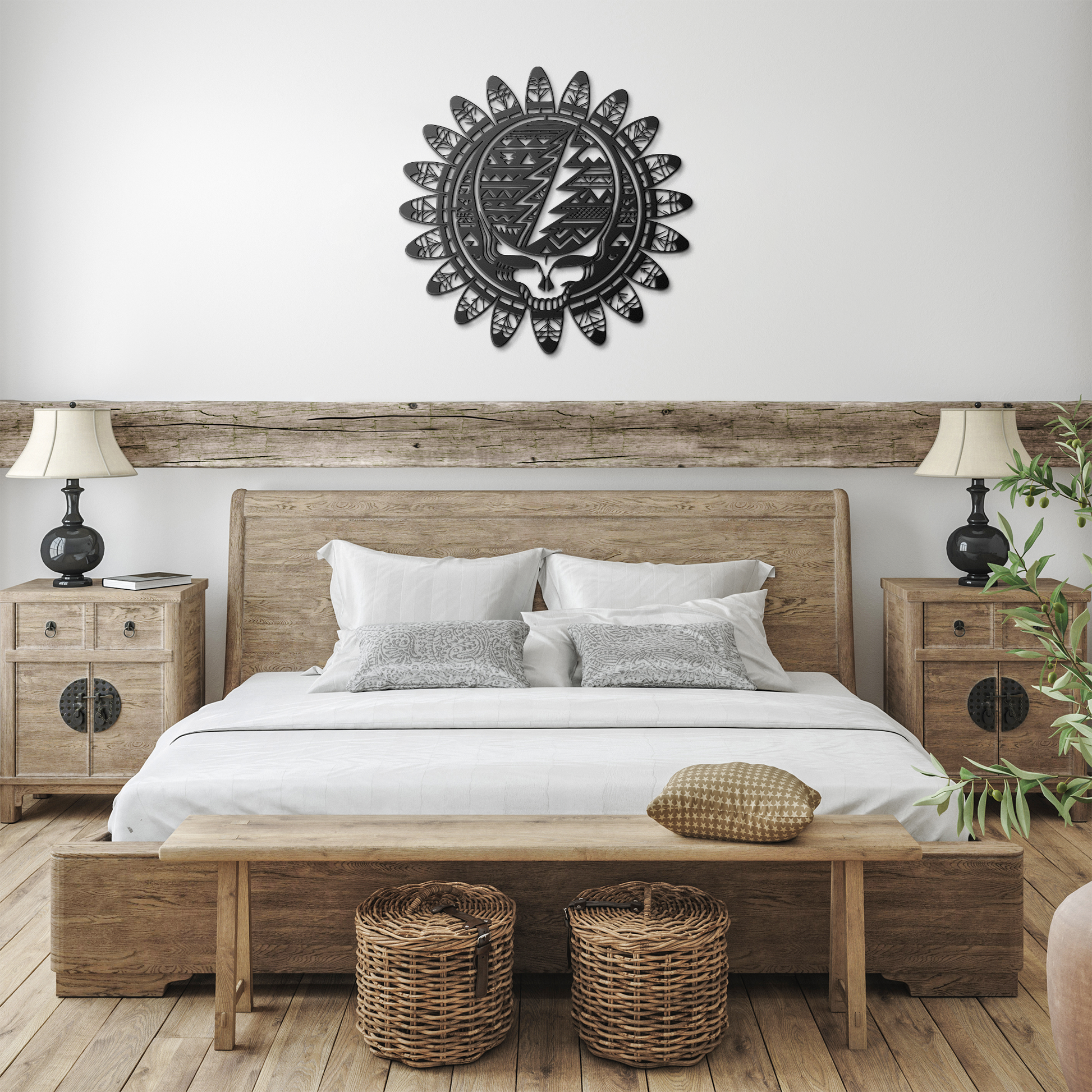 Grateful_Dead_Feather_Warrior_Shield_Met_Black_Farmhouse_Bedroom_Mockup.png_15504721