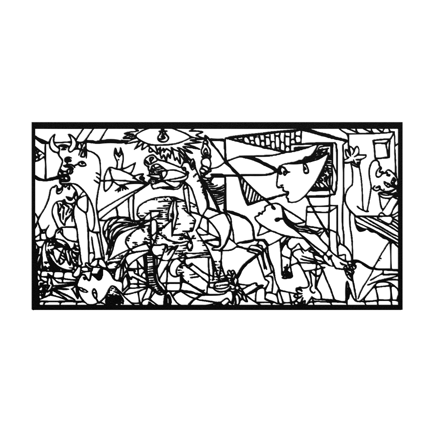 Guernica_Metal_Wall_Art_Pablo_Picasso_G_Black_Transparent_Mockup.png