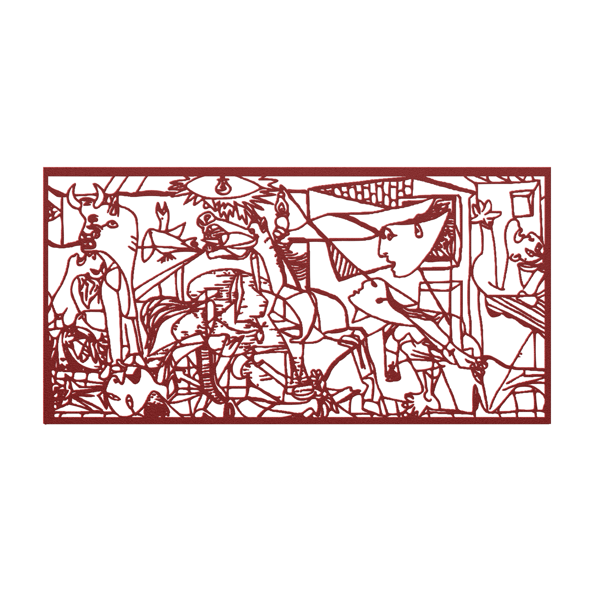 Guernica_Metal_Wall_Art_Pablo_Picasso_G_Red_Transparent_Mockup.png