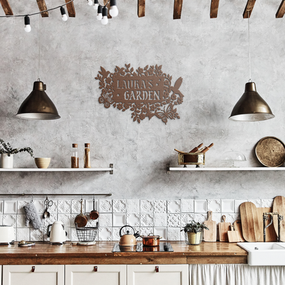 Hanging_Metal_Sign_Custom_Secret_Garden__Copper_Rustic_Kitchen_Mockup.png