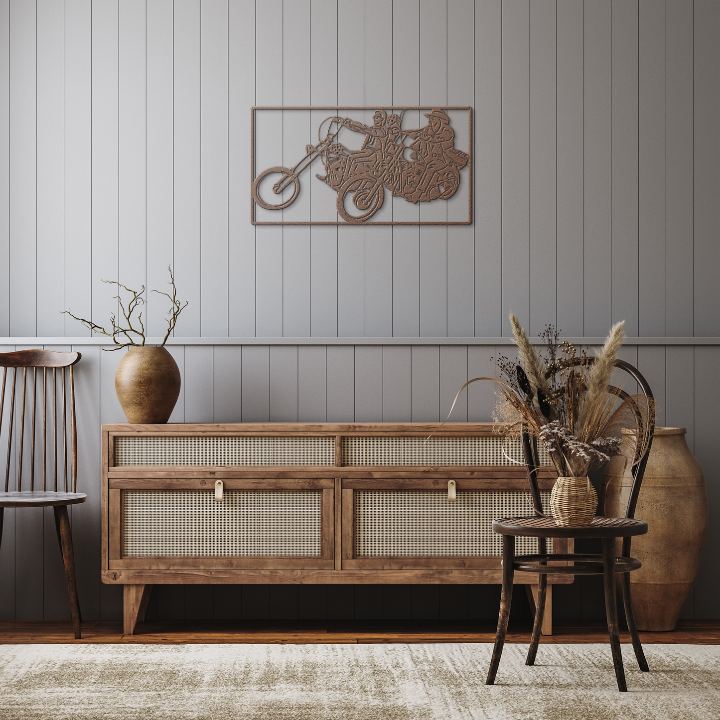 Easy Rider style biker wall sign