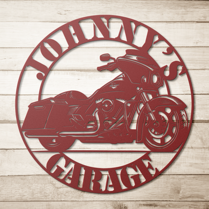 Harley Davidson Road Glide metal art