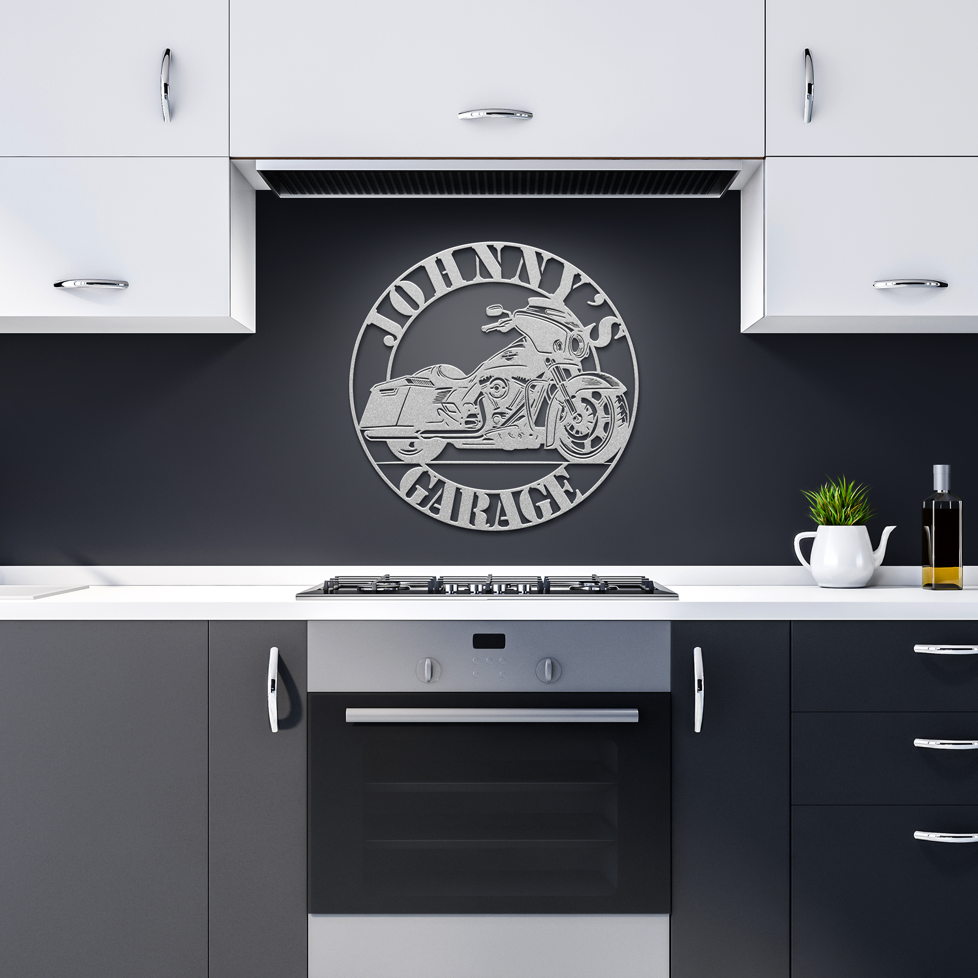 Harley_Road_Glide_Metal_Sign__Custom_Mo_Silver_Dark_Kitchen_Mockup.png