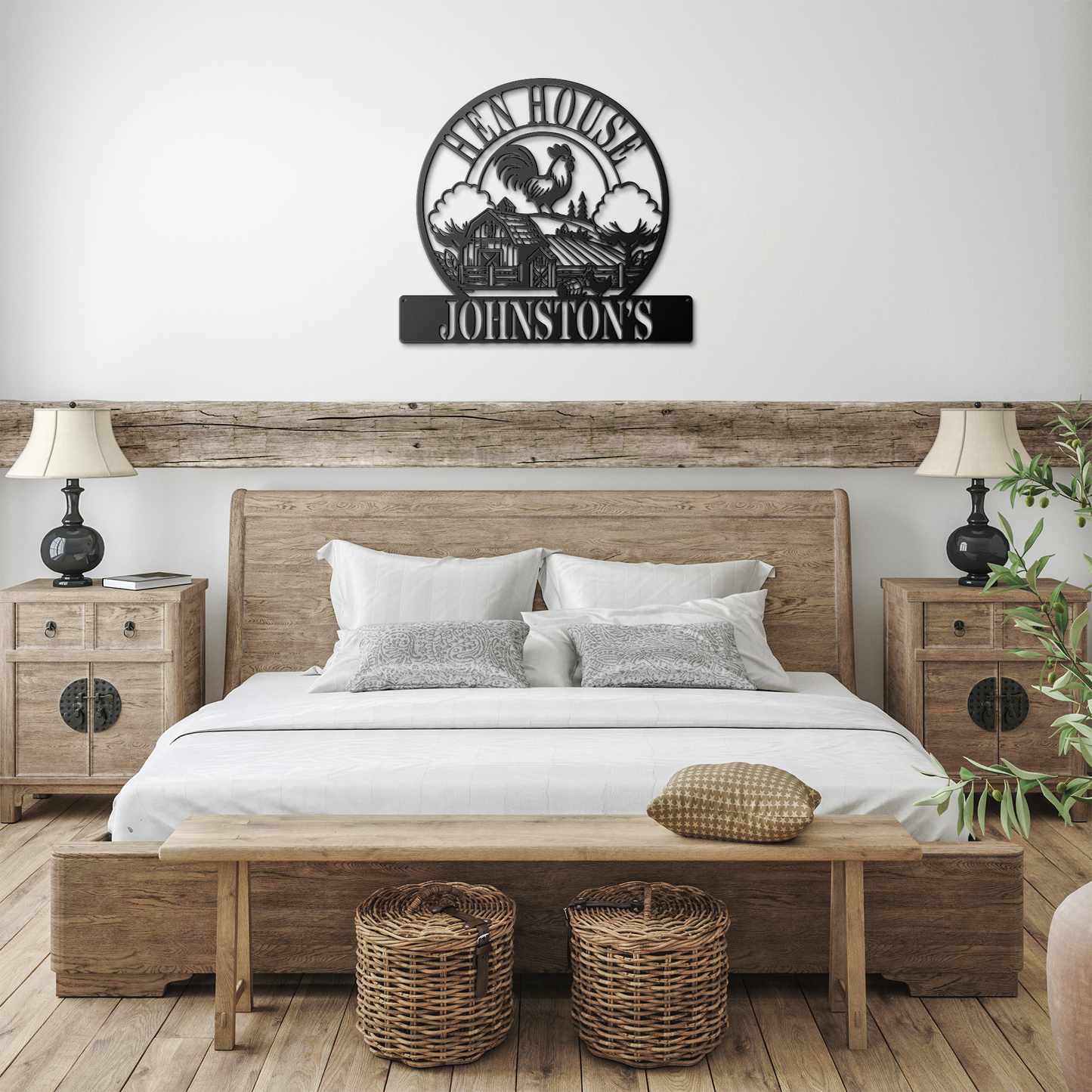 Hen_House_Metal_Sign__Personalized_Ch_Black_Farmhouse_Bedroom_Mockup.png