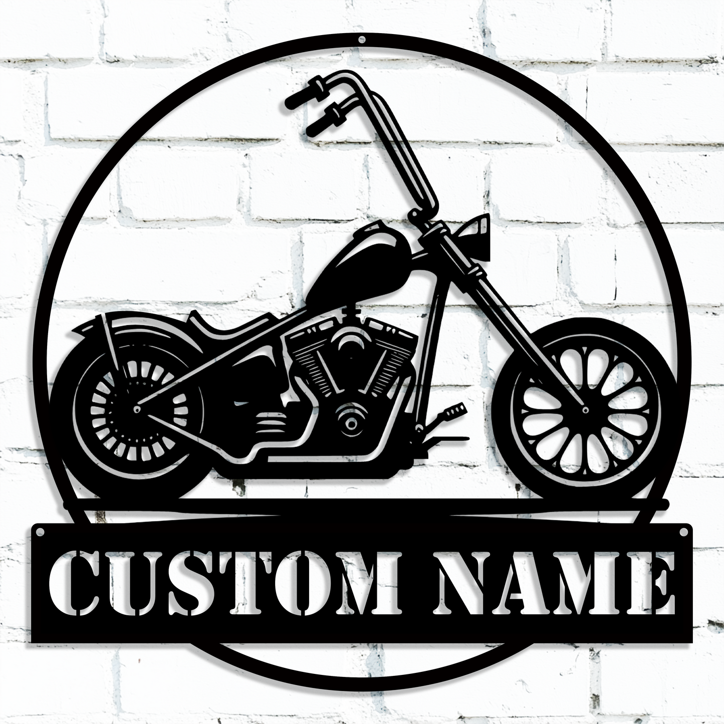 Motorcycle garage wall decor