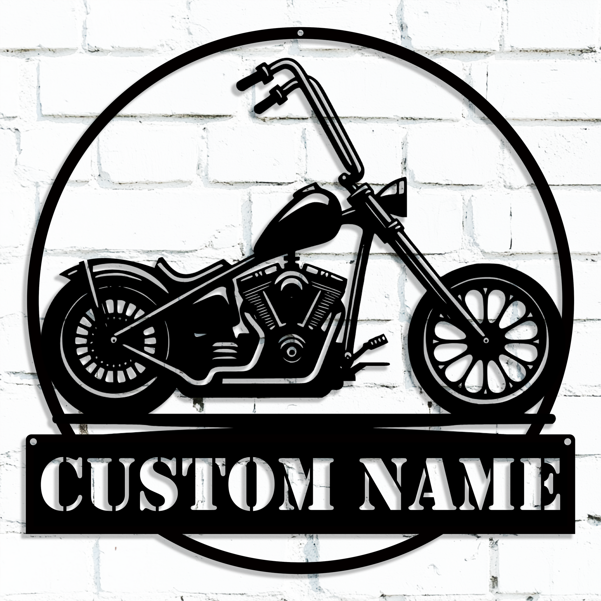 Motorcycle garage wall decor
