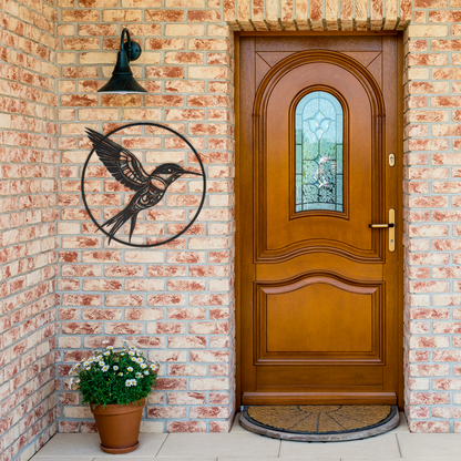 Pacific Northwest Hummingbird Metal Artwork