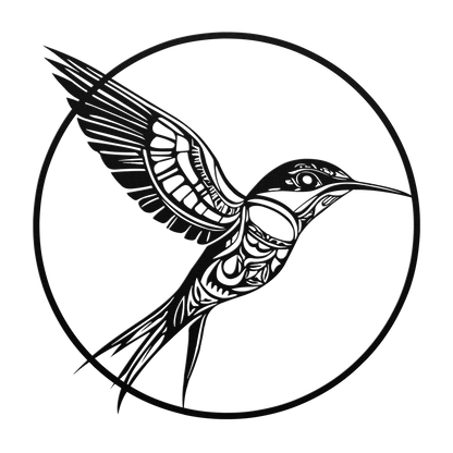 Custom Steel Hummingbird Sign for Garden or Home Decor