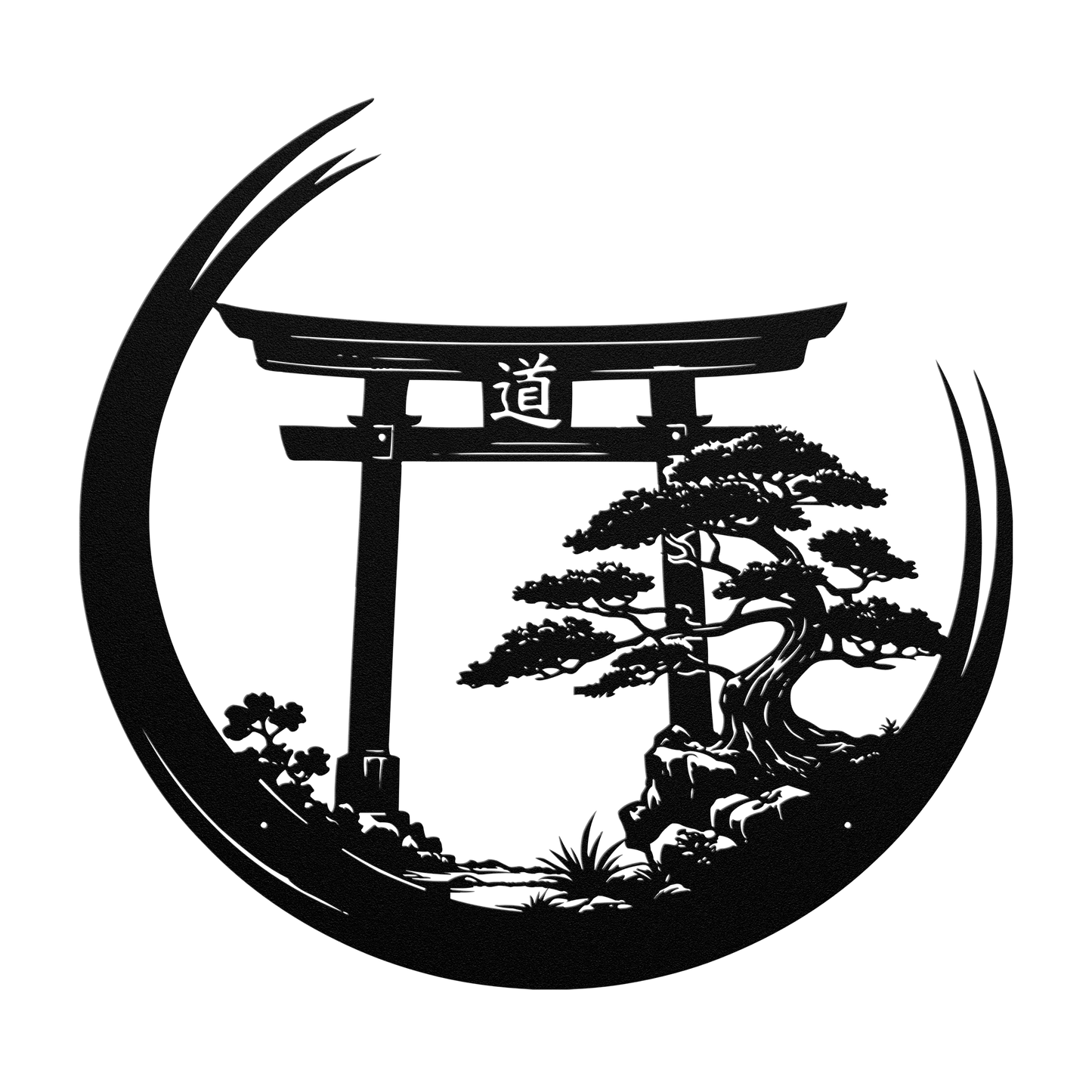 bonsai tree metal wall decor