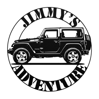 Jeep metal sign