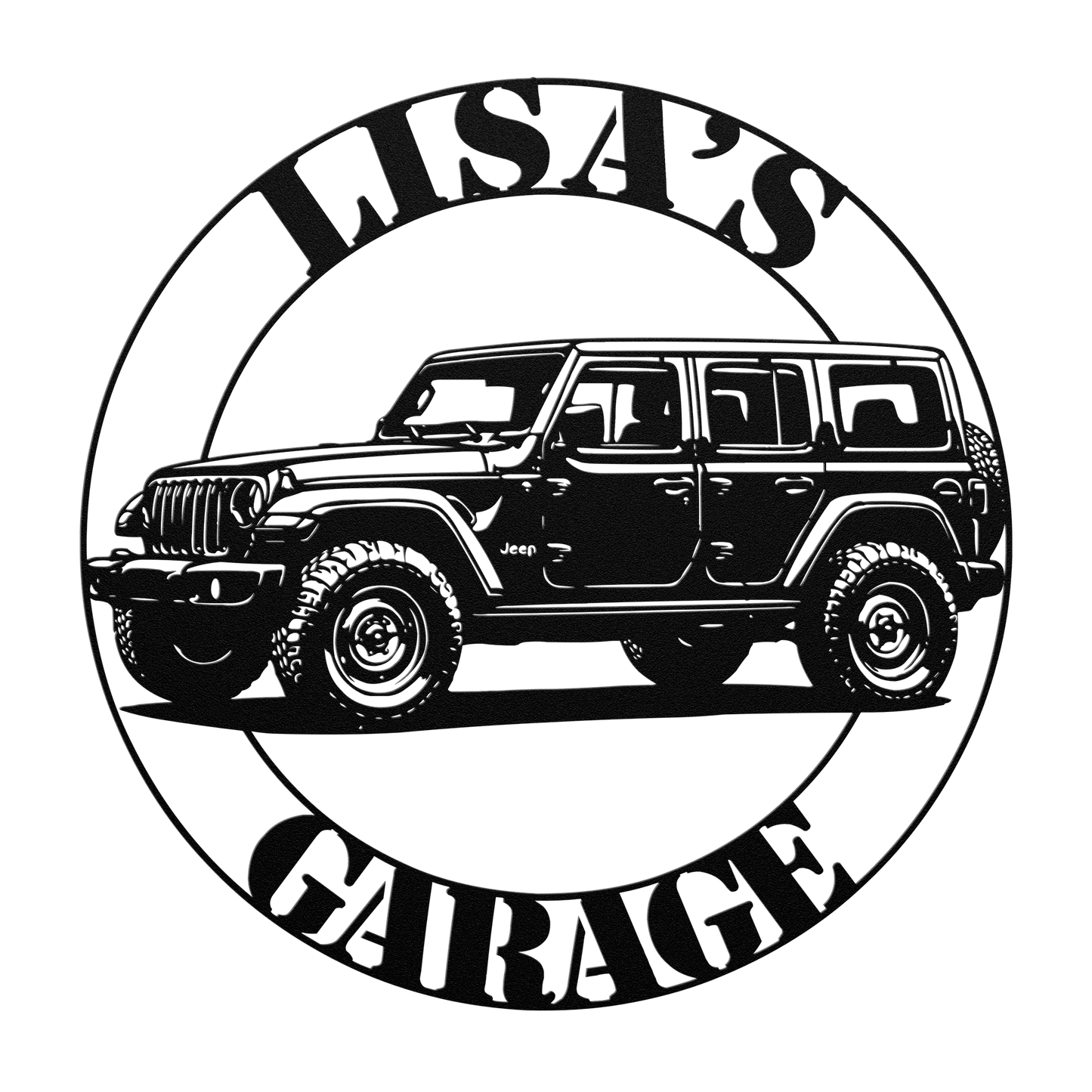 Jeep 4x4 adventure steel wall decor