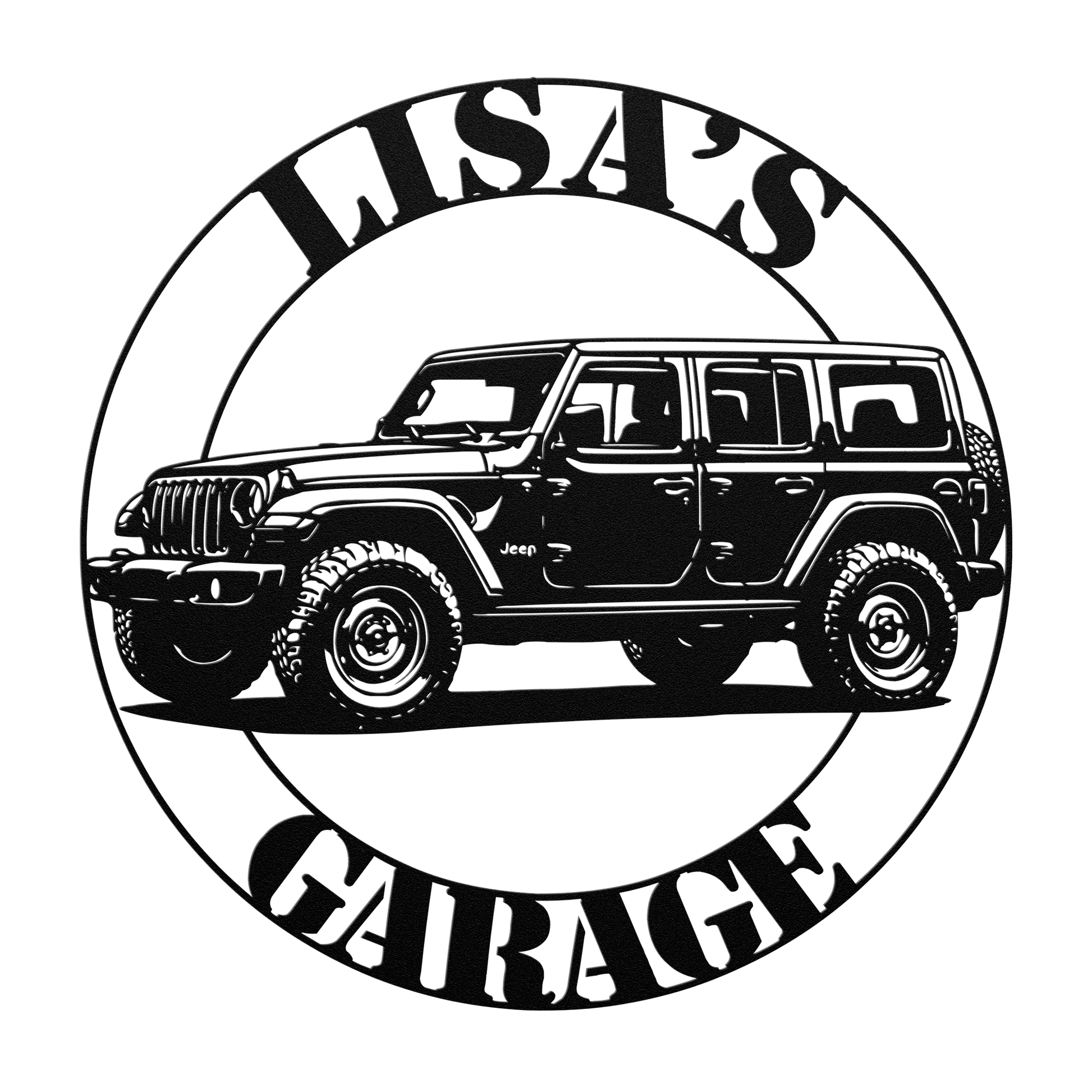 Jeep 4x4 adventure steel wall decor