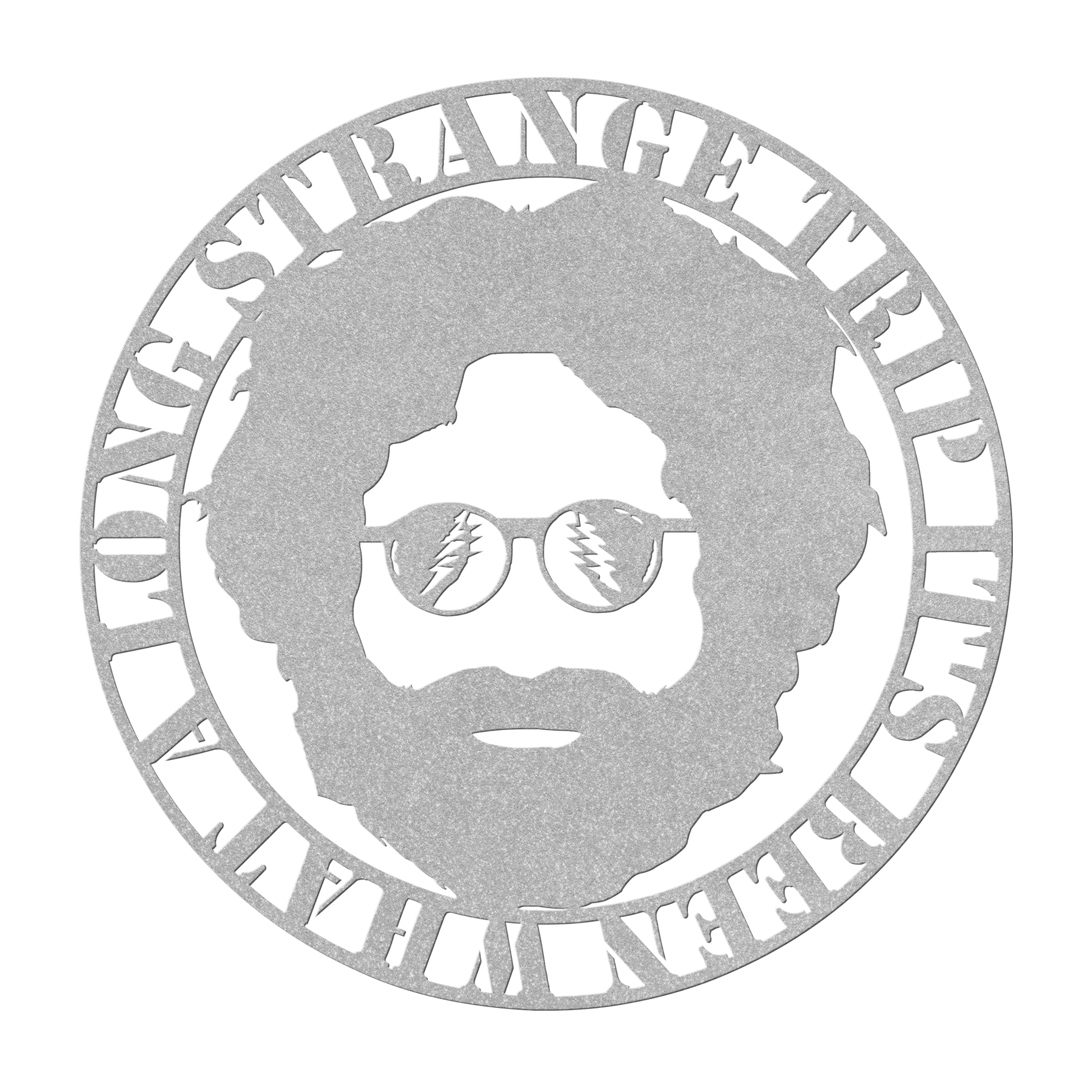 Rock & Roll Garage Sign - Jerry Garcia Metal Art