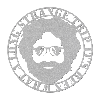 Rock & Roll Garage Sign - Jerry Garcia Metal Art