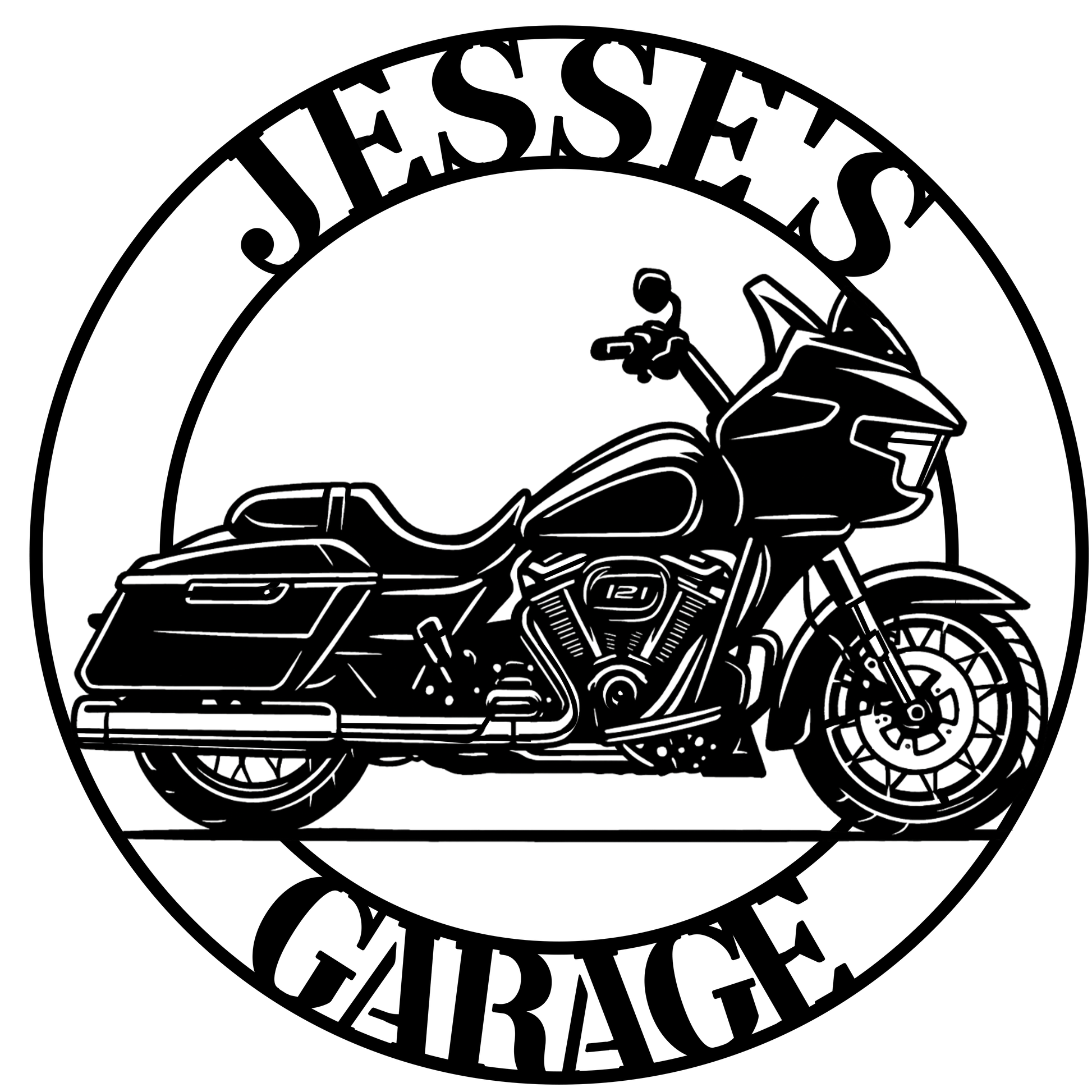 Personalized garage or shop wall art