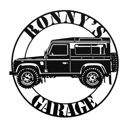 Off road 4x4 vehicle metal wall art powder coated steel