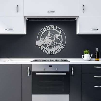 Magic_Boys_Room_Custom_Metal_Sign__Dino_Silver_Dark_Kitchen_Mockup.png