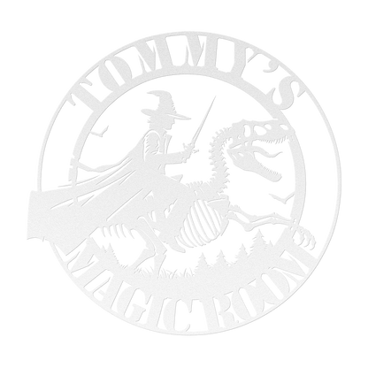 Magic_Boys_Room_Custom_Metal_Sign__Dino_White_Transparent_Mockup.png