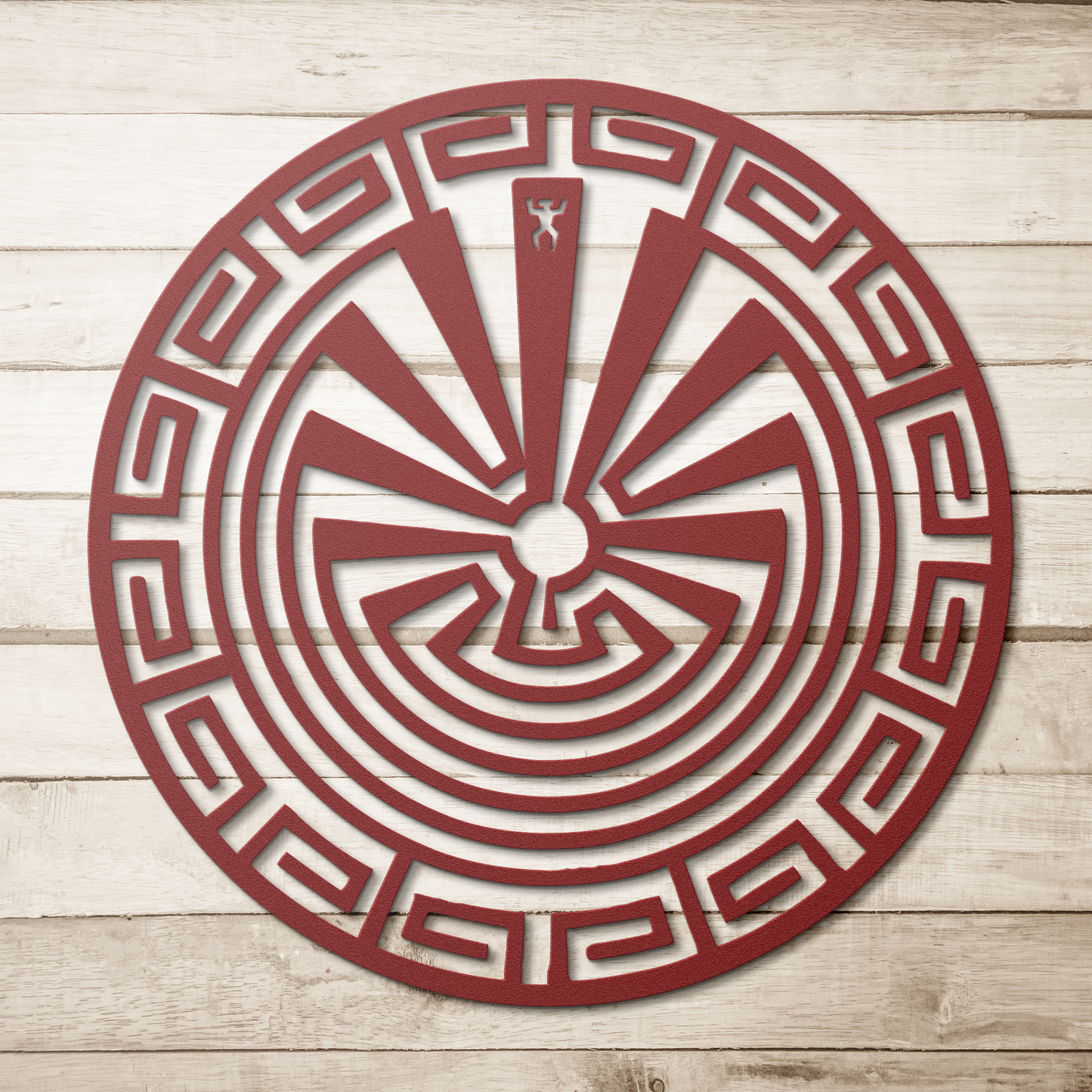 Custom indigenous maze artwork