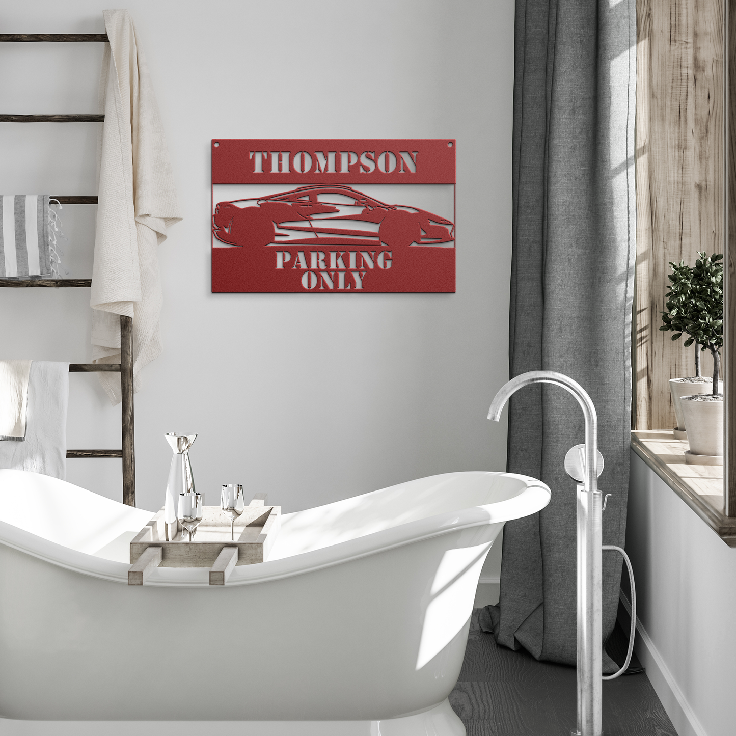 exotic car sign, man cave decor