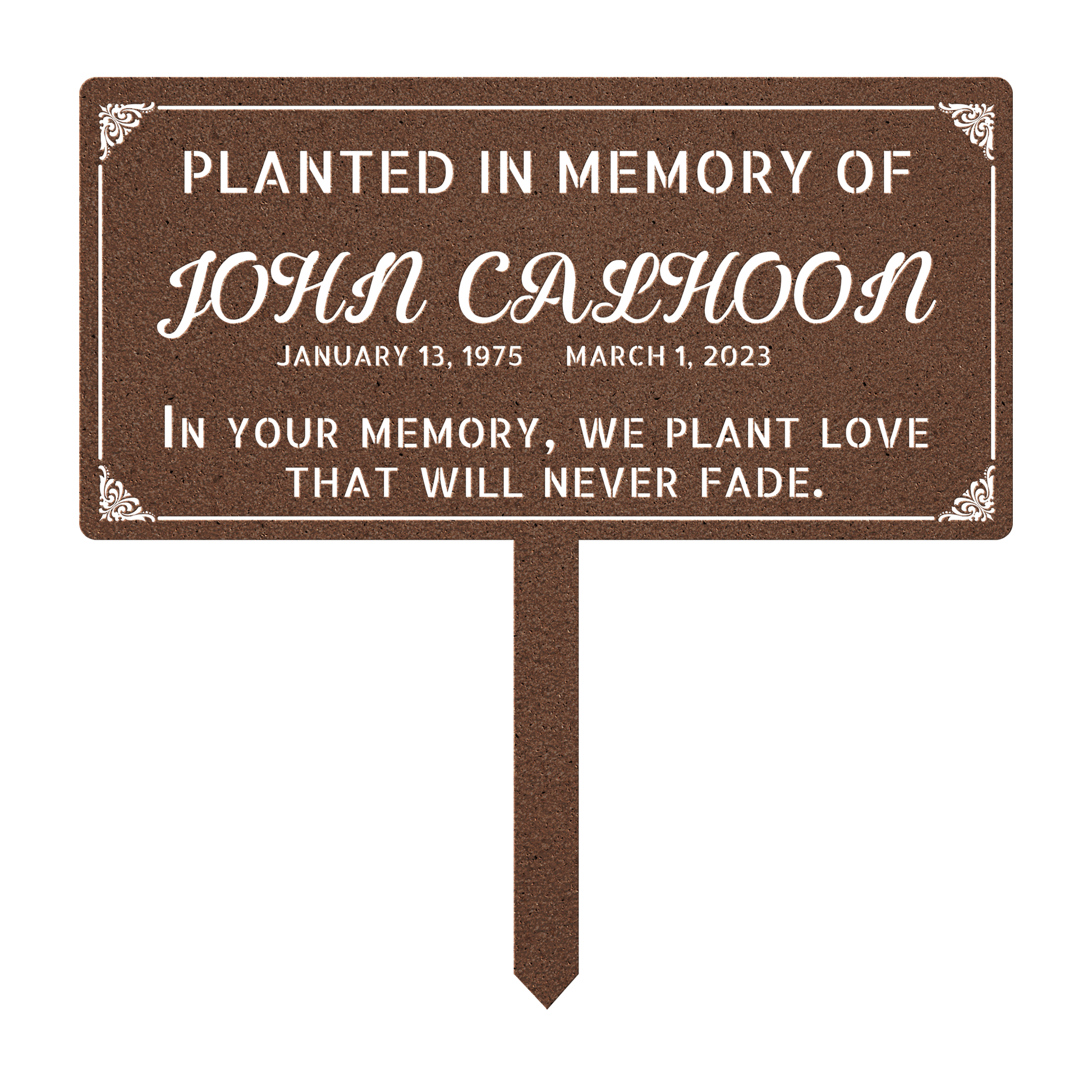 grave sign