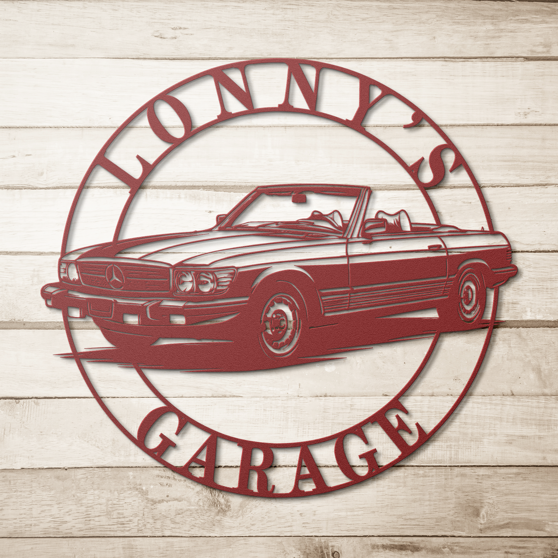 450 sl Metal Garage sign