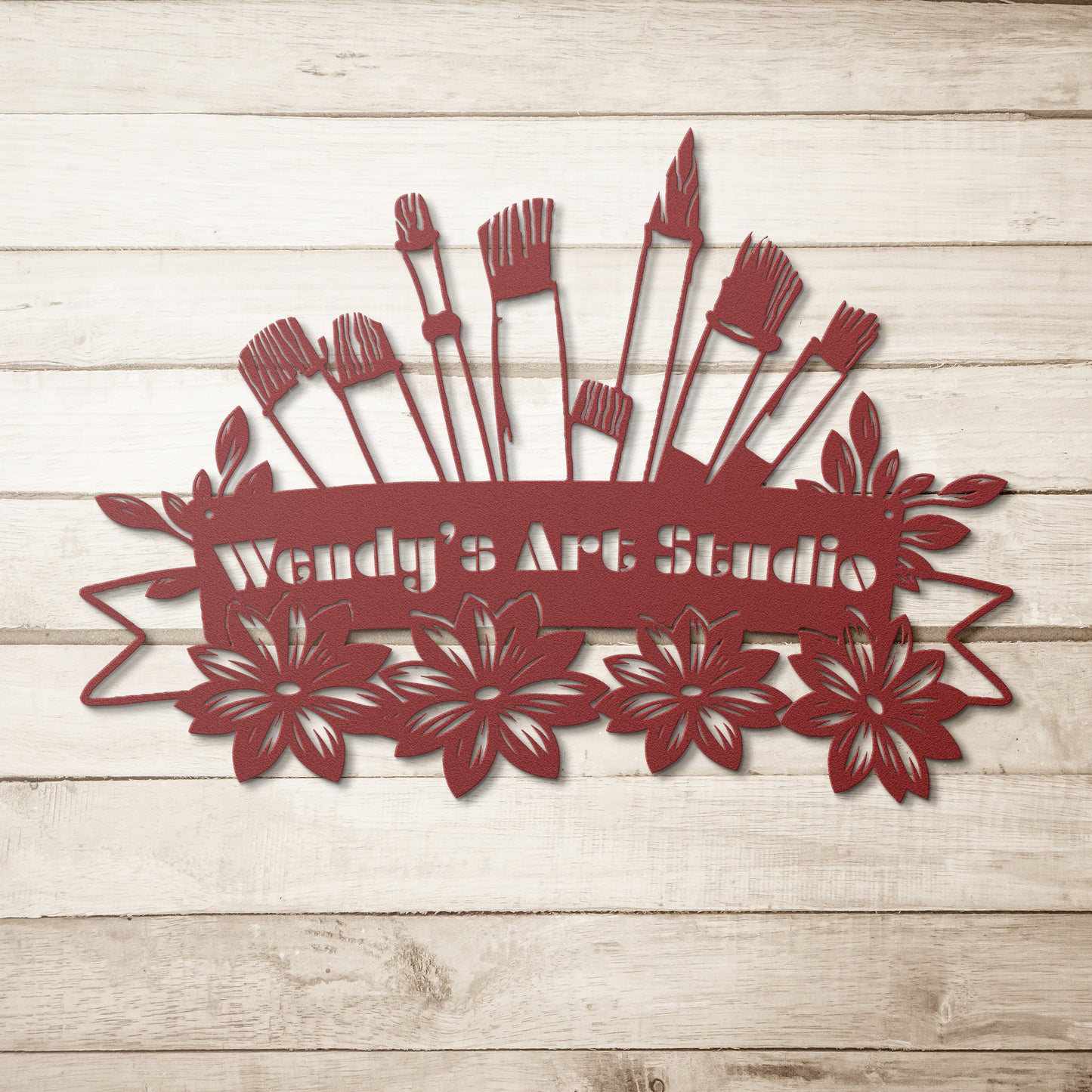 Metal Art Studio Name Sign