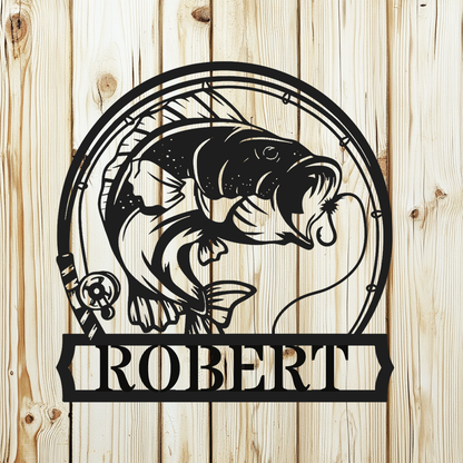 Personalized fishing cabin decor