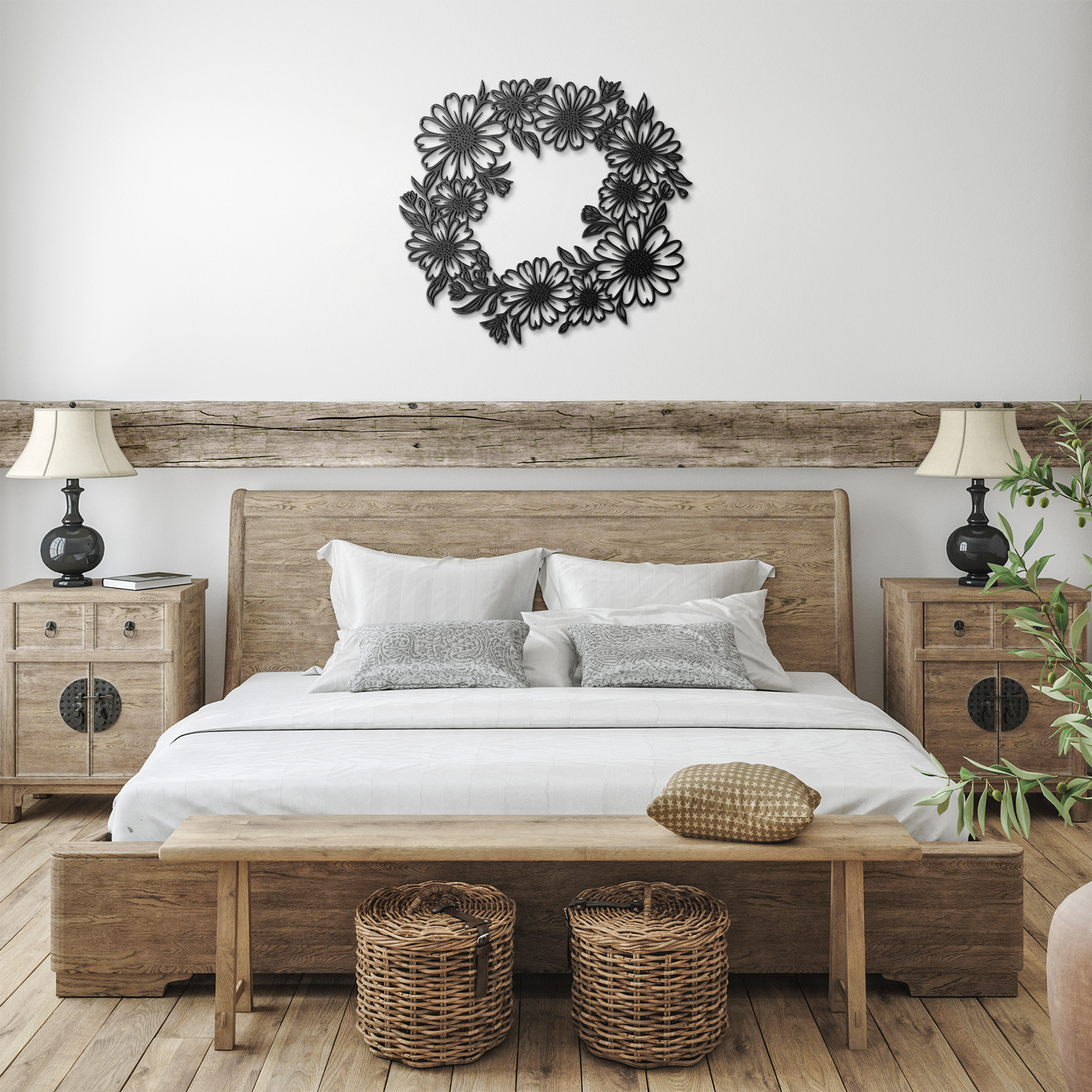 Metal_Daisy_Wreath_Wall_Art__Rustic_F_Black_Farmhouse_Bedroom_Mockup.png