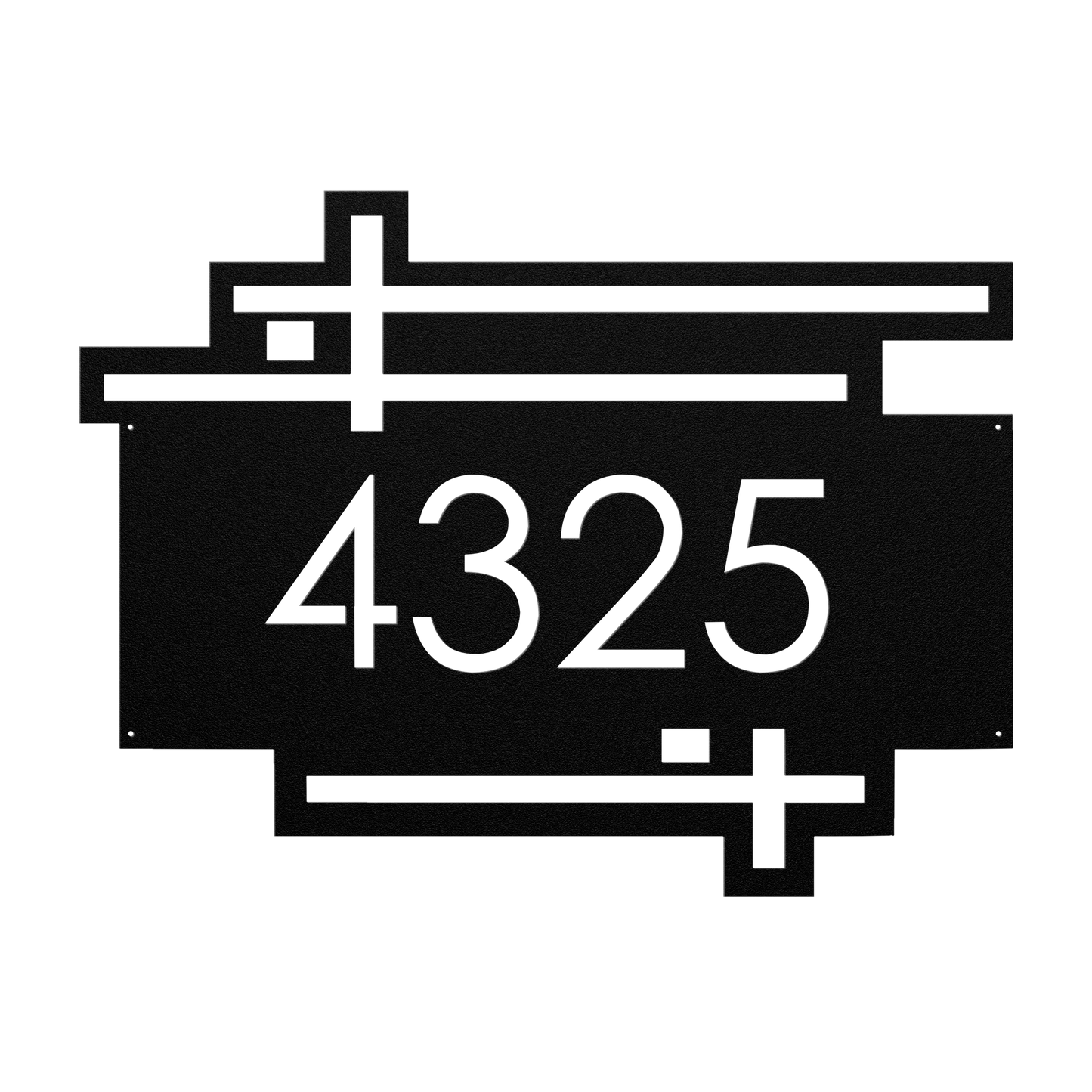 Mid-century custom home decor wall plaque