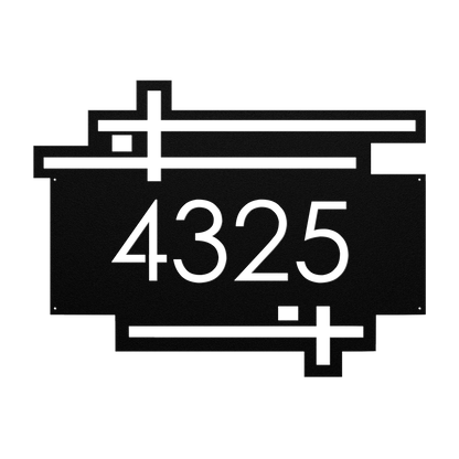 Mid-century custom home decor wall plaque