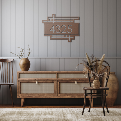 Mid-Century_Modern_Metal_House_Number_Si_Copper_Rustic_Hallway_Mockup.png