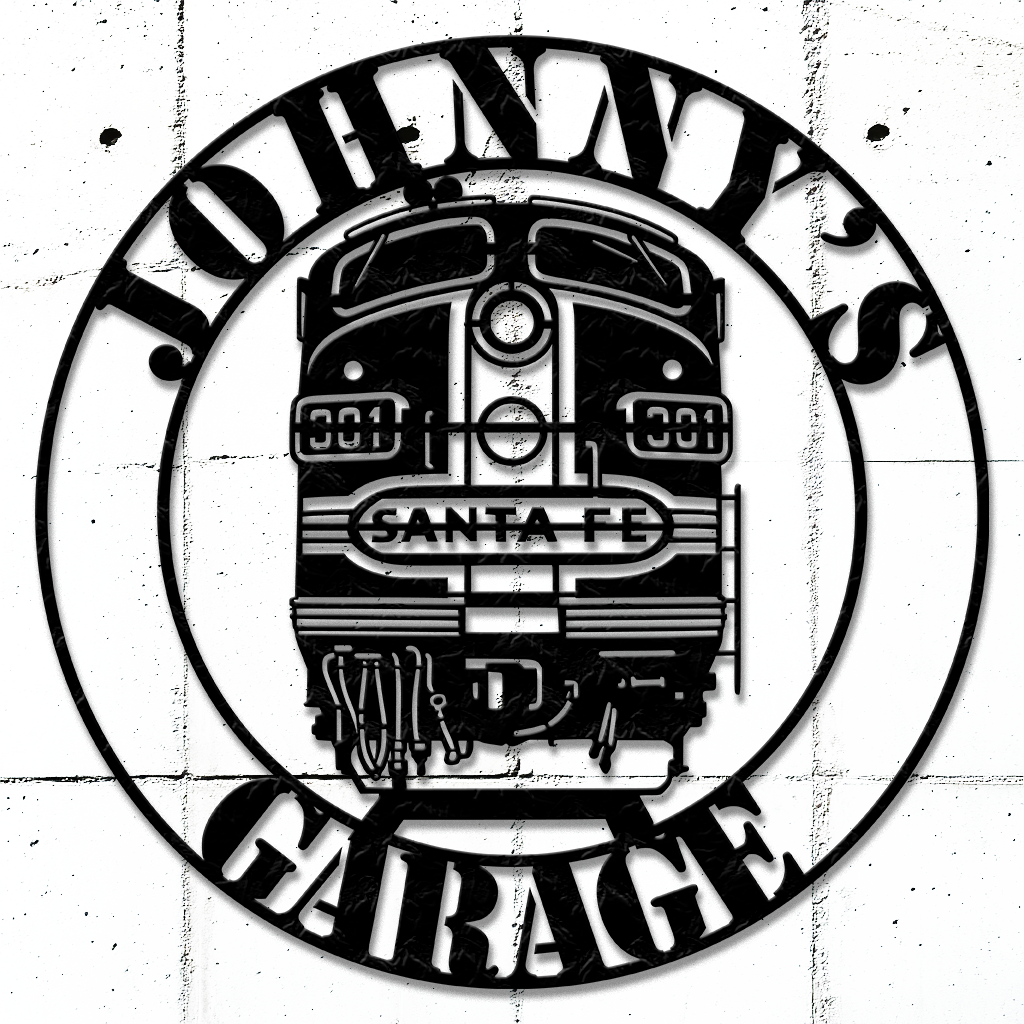 Diesel Train Custom Hobby Metal Sign