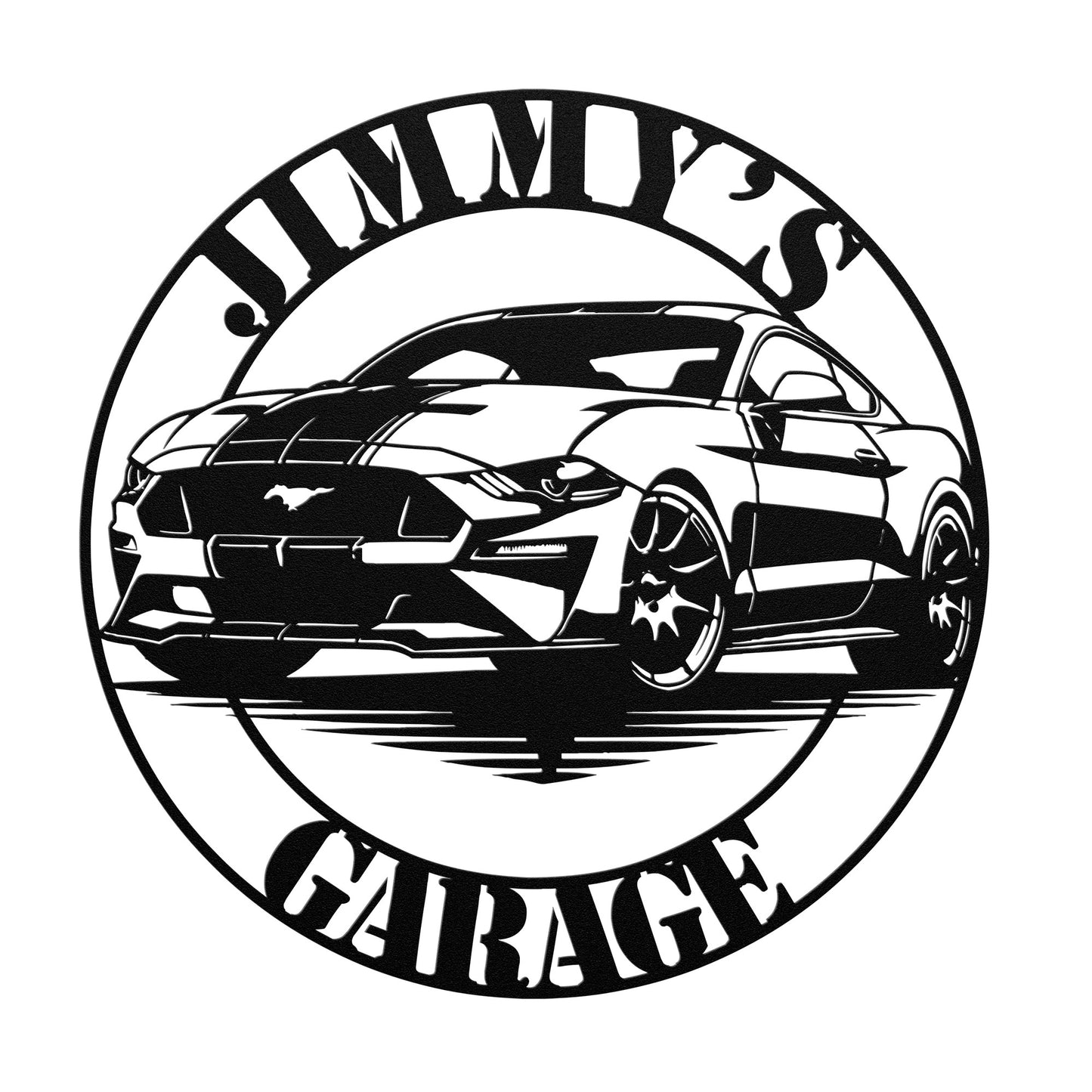 Ford Mustang Metal Sign