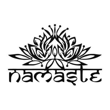 Zen lotus steel wall art handmade