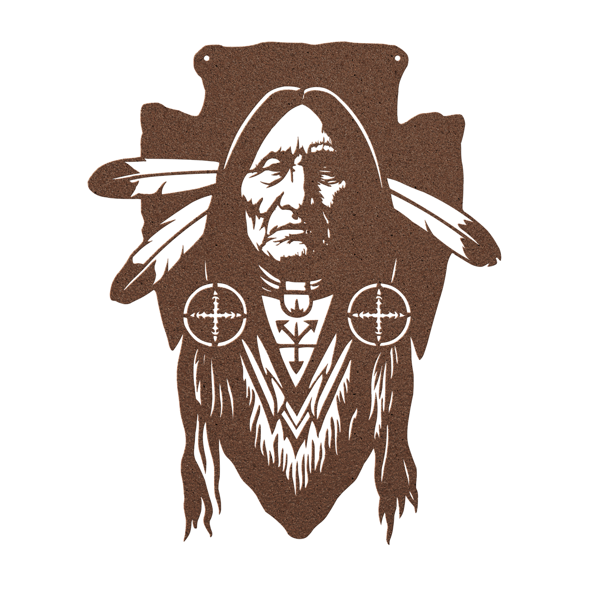 Native_American_Chief_Warrior_Metal_Wall_Copper_Transparent_Mockup.png