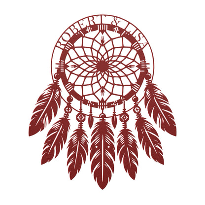 Native American Dreamcatcher Metal Sign Personalized Gift