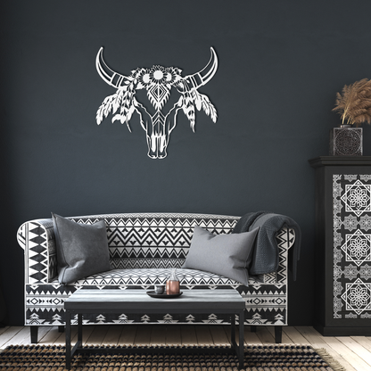 Native_American_Floral_Cow_Skull_Metal_S_White_Dark_Living_Room_Mockup.png