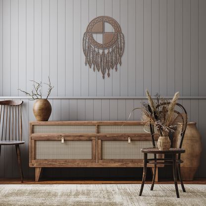 Native_American_Medicine_Wheel_Metal_Sig_Copper_Rustic_Hallway_Mockup.png