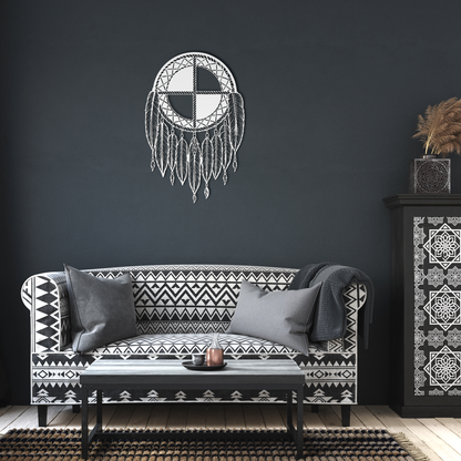 Native_American_Medicine_Wheel_Metal_Sig_White_Dark_Living_Room_Mockup.png